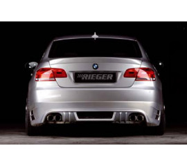 Юбка заднего бампера BMW 3er E92 купе/ E93 09.06- кабриолет под выхлоп слева и справа RIEGER