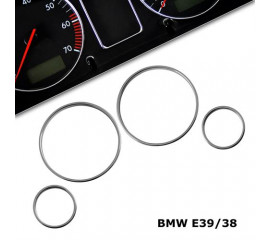 Хромированные кольца приборную панель BMW E39 Е38