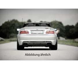 Диффузор заднего бампера для двойной выхлопной трубы слева Carbon-Look BMW 3 E46 до рестайлинга с 98-