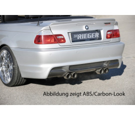 Диффузор заднего бампера для сдвоенного выхлопа справа + слева 4x90mm BMW 3 E46 M3-look 