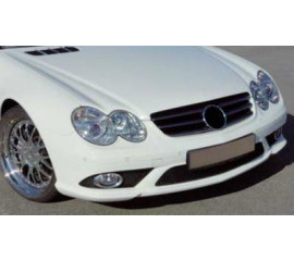 Решетка радиатора черный / серебристый с датчиками круиз контроля для Mercedes SL R230