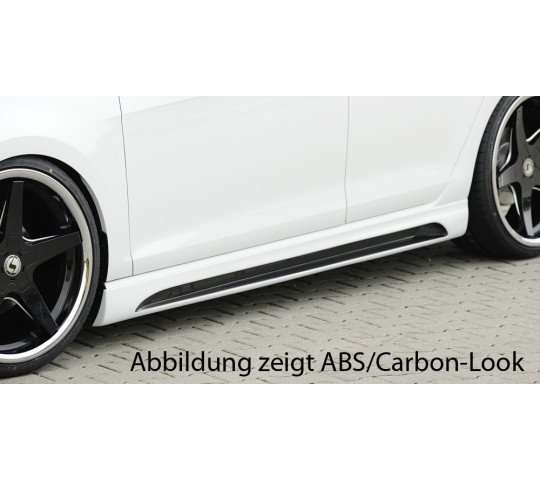 Пороги накладки с вырезом Seat Leon 3 5F 5-дв  (Rieger)