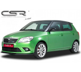 Спойлер сплиттер переднего бампера Skoda Fabia 2 5J RS с 2010