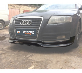 Юбка накладка переднего бампера Audi A6 C6 08-11