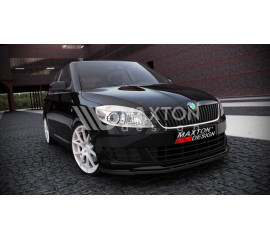 Сплиттер переднего бампера Skoda Fabia 2