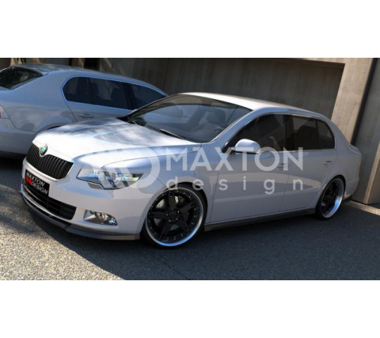 Сплиттер переднего бампера Skoda Superb 2