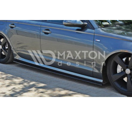 Накладки под пороги Maxton Design для Audi A6 C7 S-line