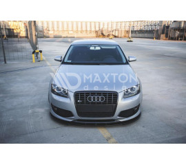 Сплиттер переднего бампера на Audi S3 8P рестайл