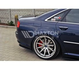 Сплиттер заднего бампера правый+левый на Audi S8 D3