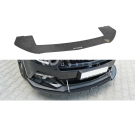 Сплиттер переднего бампера (гоночный) на Ford Mustang MK6 GT