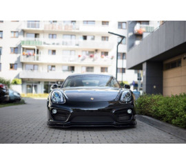 Сплиттер переднего бампера Porsche Cayman 2 981C