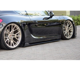 Накладки на пороги на Porsche Cayman 981C