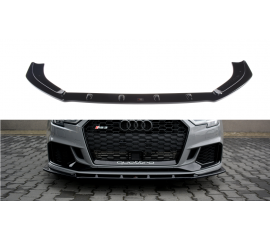 Сплиттер передний Audi RS3 8V рестайл с рёбрами