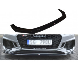 Сплиттер переднего бампера Audi RS5 F5 гладкий