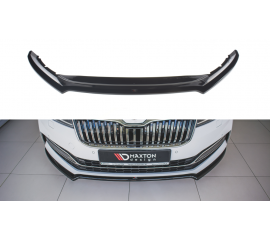 Сплиттер передний Skoda Superb 3 рестайл острый
