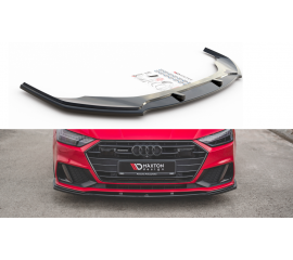 Сплиттер Audi A7 C8 S-Line с рёбрами