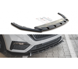 Сплиттер передний Skoda Oktavia 4 A8 RS с клыками