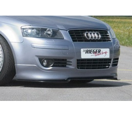 Сплиттер в юбку переднего бампера Audi A3 8P/ PA/ Sportback Carbon-Look RIEGER