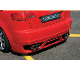 Юбка заднего бампера Audi A3 8P Sportback RIEGER